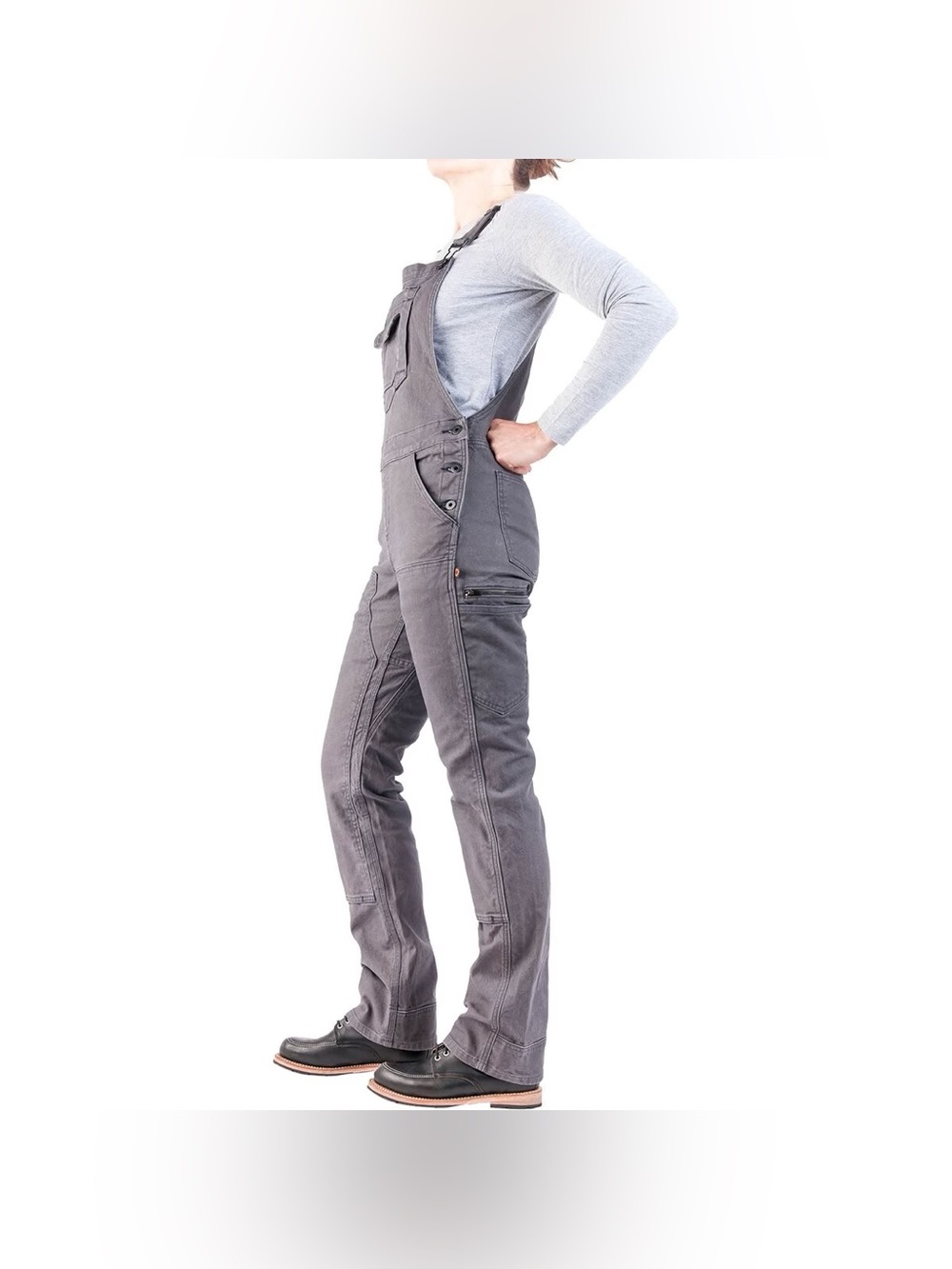 Dovetail Freshley Overalls Gray sz 2 - Picture 2 of 15